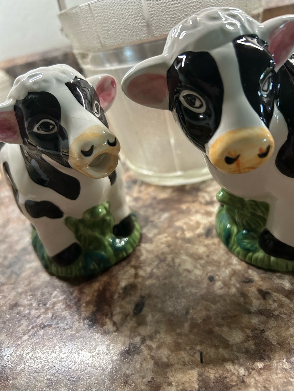 Black & White Ceramic Cow Creamer and Sugar Set - Unbranded - Picture 2 of 7